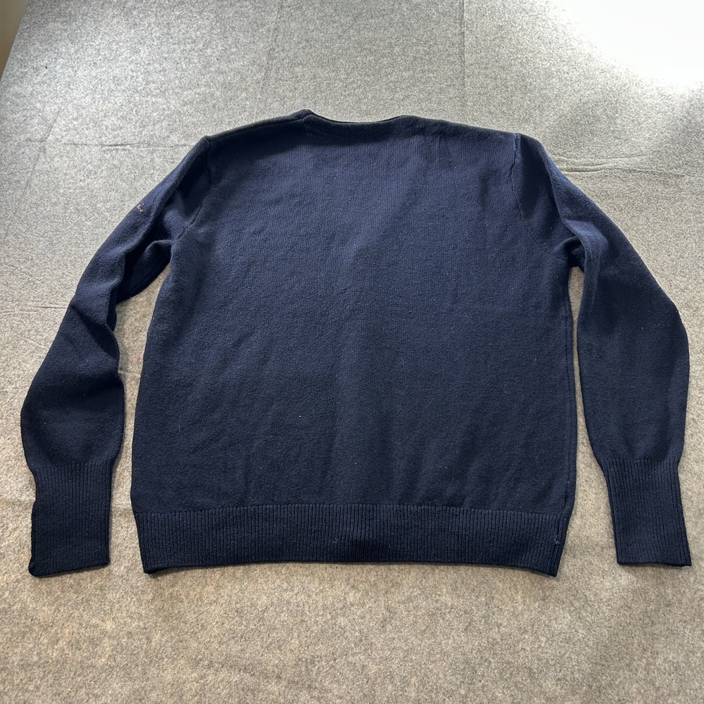 Brandy Melville Sweater Cardigan Wool Blend Navy Blue Button Front One Size - Picture 7 of 7